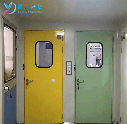 Stainless steel purification door