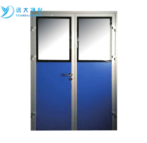 Melamine resin plate purification double door