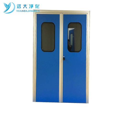 Melamine resin plate purification double door