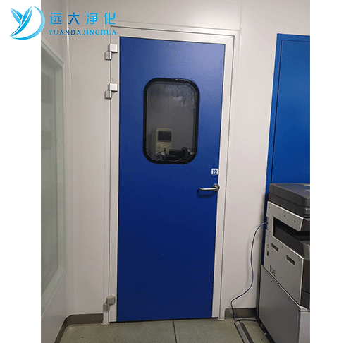 Melamine resin plate purification double door